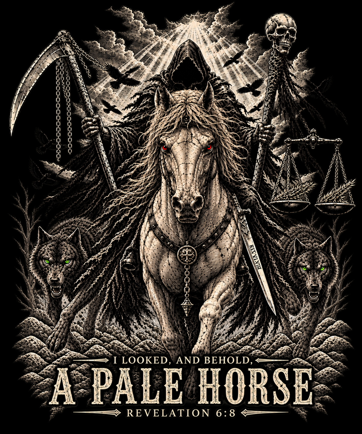 The Pale Horse Tee | Revelation 6:8