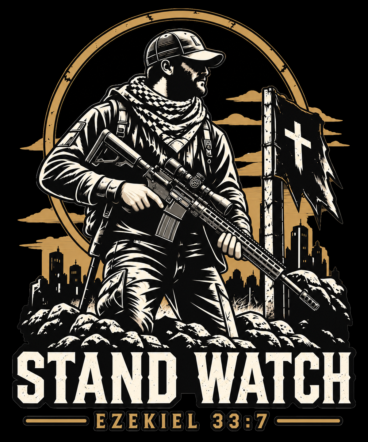 Stand Watch Tee — Ezekiel 33:7